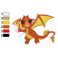 Stranger Dragon Embroidery Design